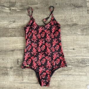 Coral Print Women's One Piece Swimsuit